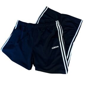 Adidas Navy Blue Joggers with White Stripes